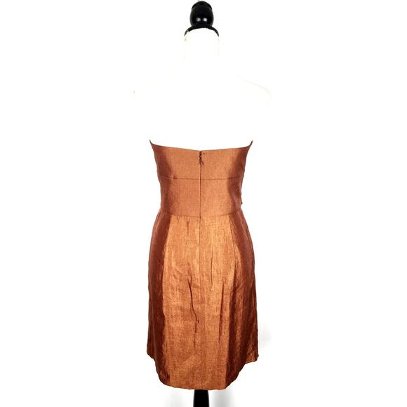 Max & Cleo Strapless Copper Dress - Picture 3 of 6